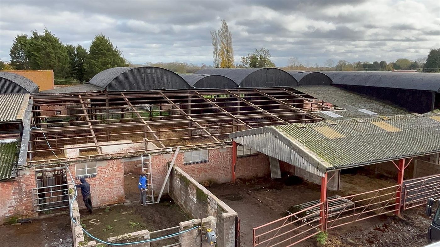 Farm steading re roof cumbria