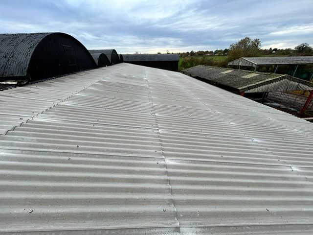 New fibre cement barn roof